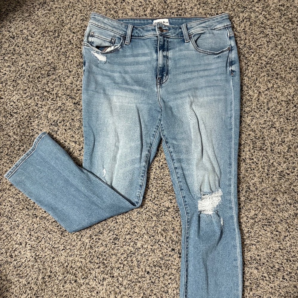 Studio Blue High Rise Slim Cigarette Jean